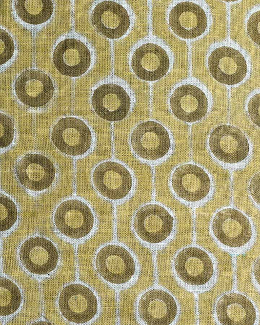 Peyton Hand Block Printed Linen Fabric