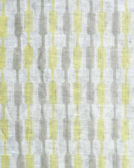 Vincent Hand Block Printed Linen Fabric