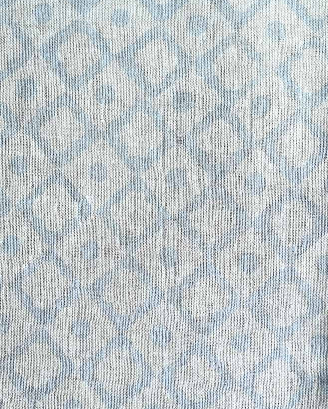 Cole Hand Block Printed Linen Fabric