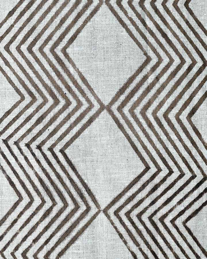 Aurora Hand Block Printed Linen Fabric