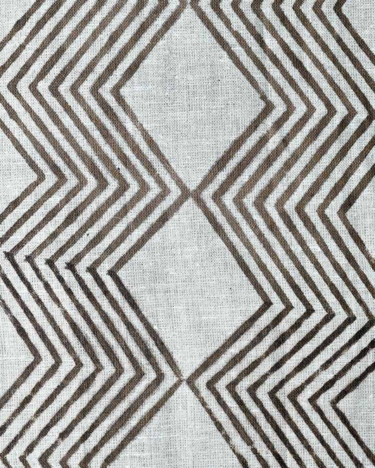 Aurora Hand Block Printed Linen Fabric