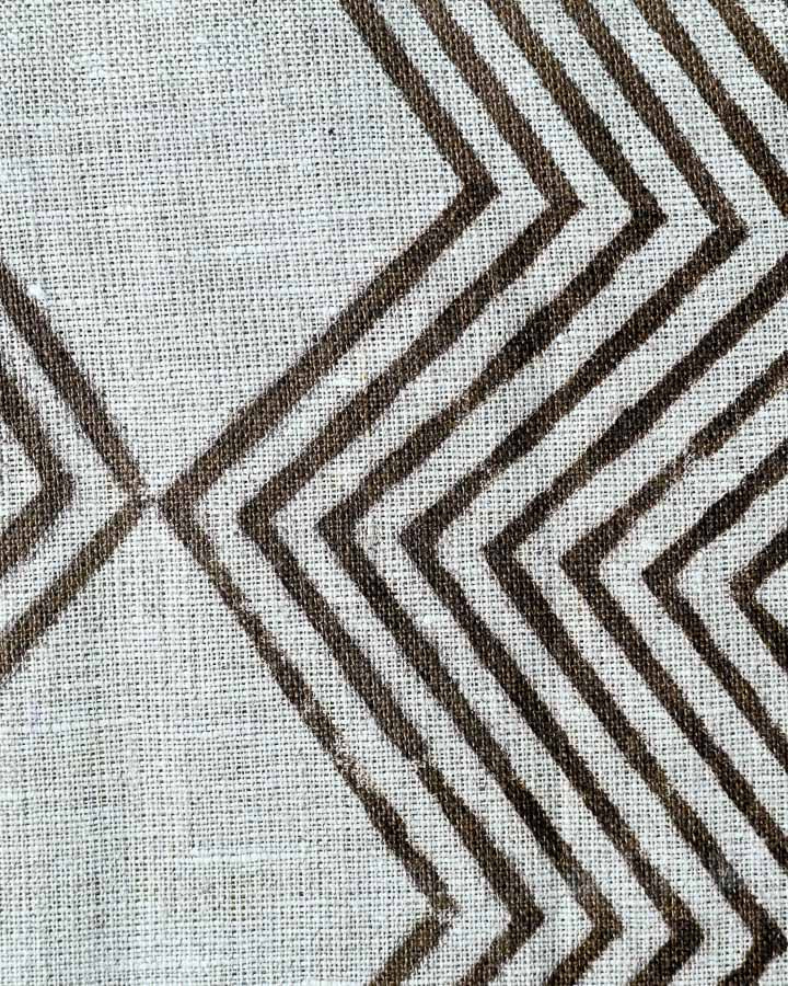 Aurora Hand Block Printed Linen Fabric
