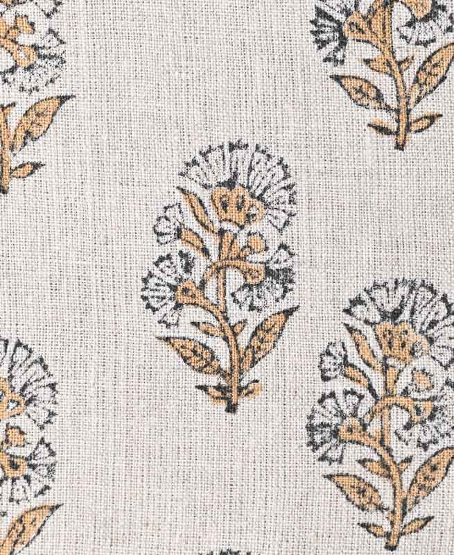 Penelope Block Printed Handloom Linen