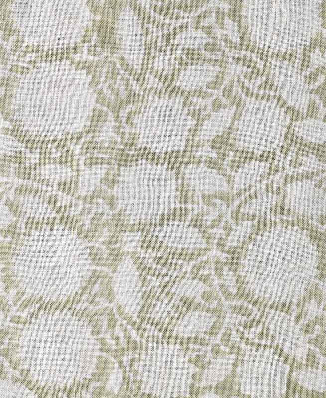 Anise Indian Hand Block Print Fabric