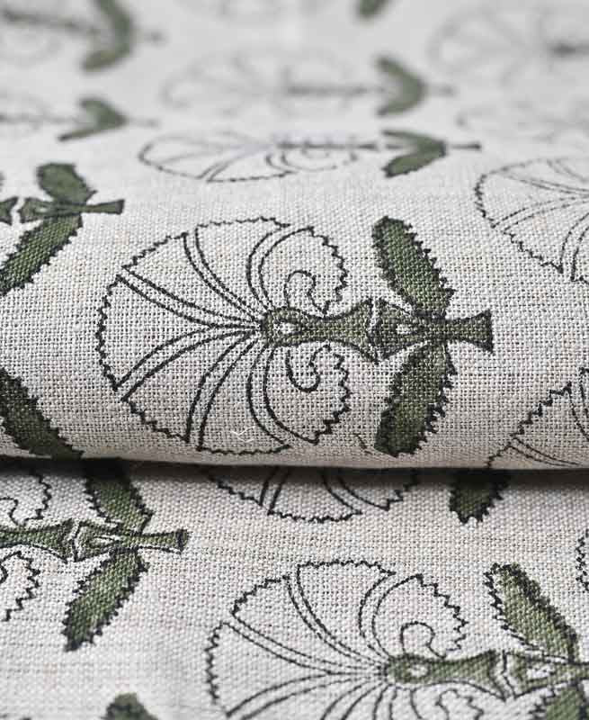 Hope Floral Linen Fabric by the Yard