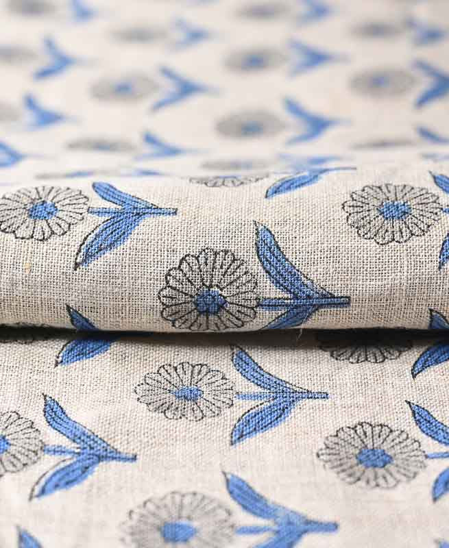 Alexis Hand Block Printed Upholstery Linen