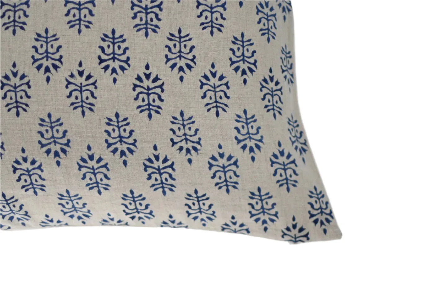 Louie Block Print Pillow Cover - Maple Village Lane