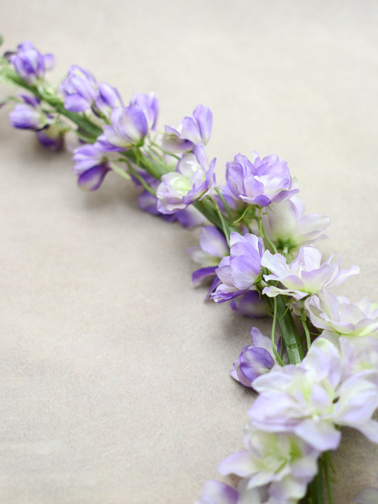 Faux Lavender Delphinium Stem