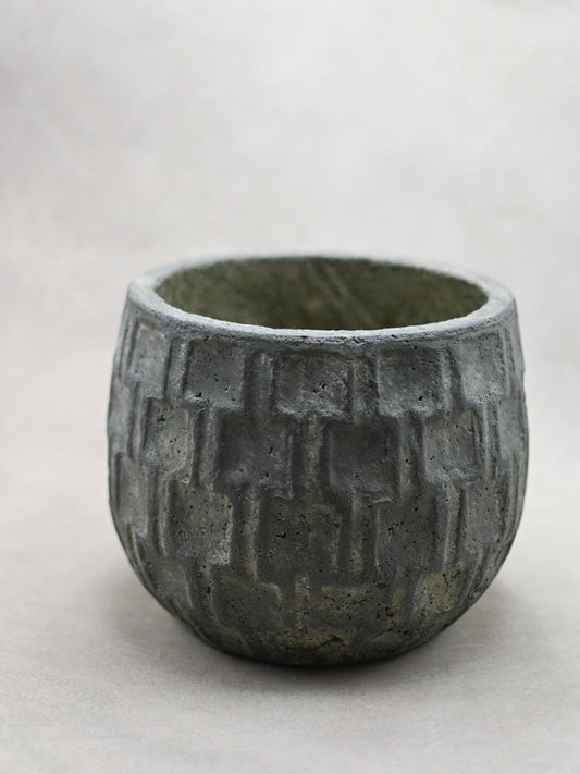 Checkered Stamped Pot