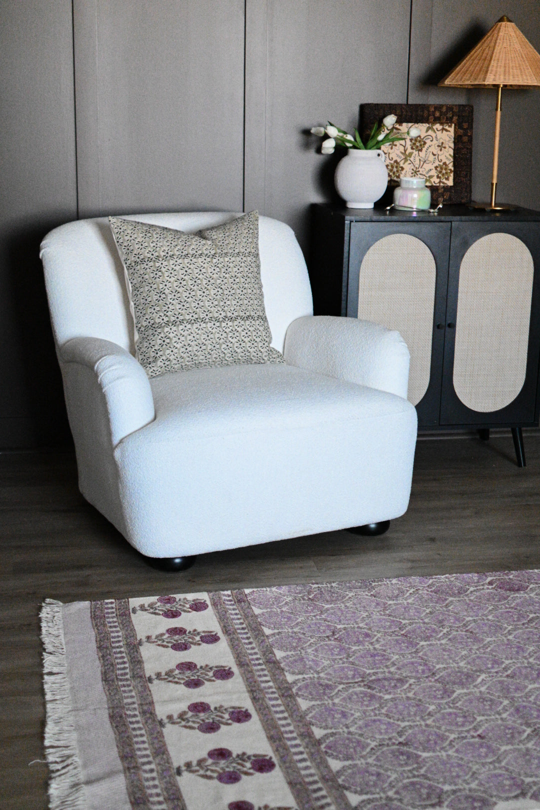 Jack Block Print Pillow Cover