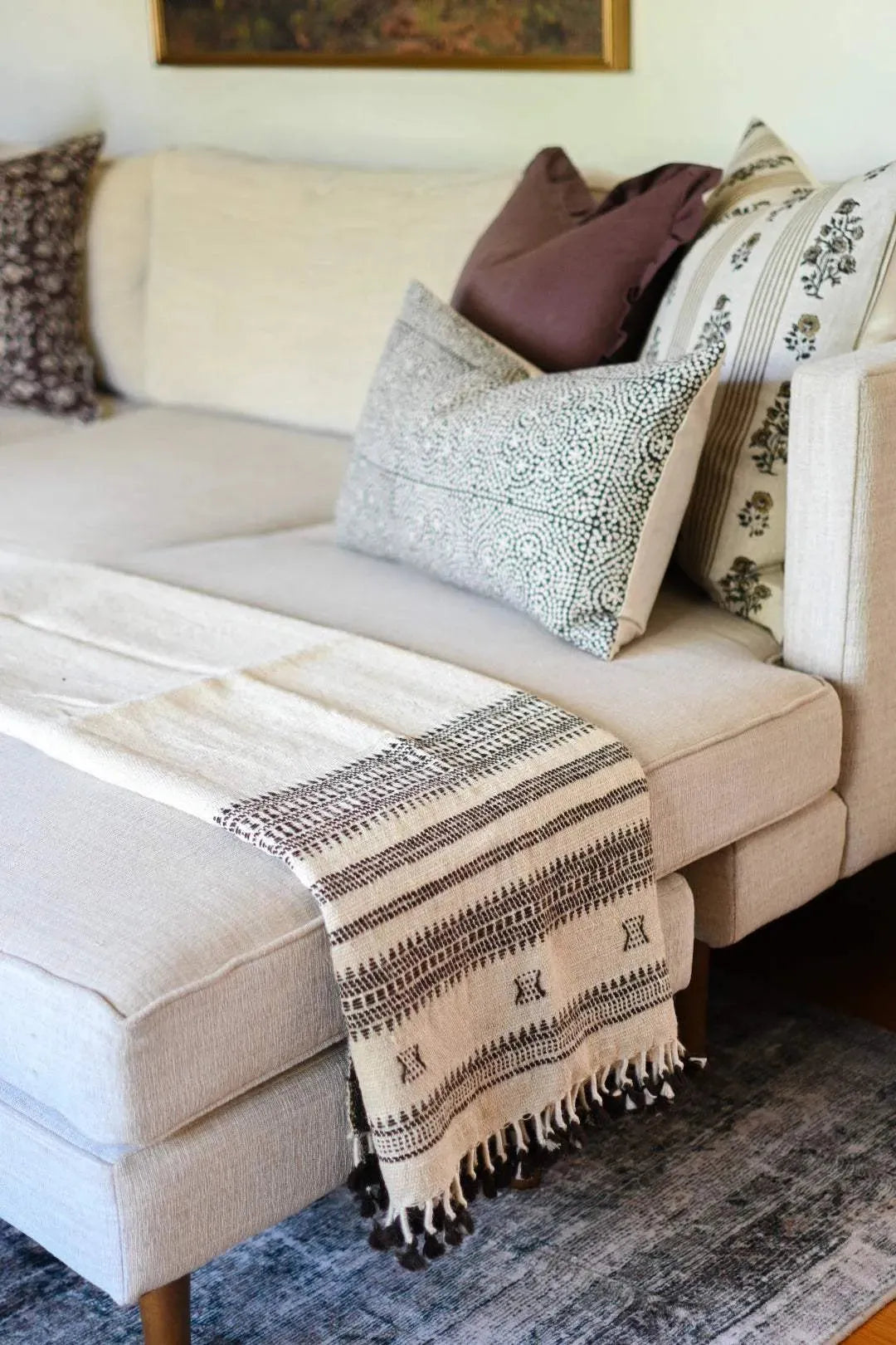 Vada Block Print Pillow Cover - Maple Village Lane