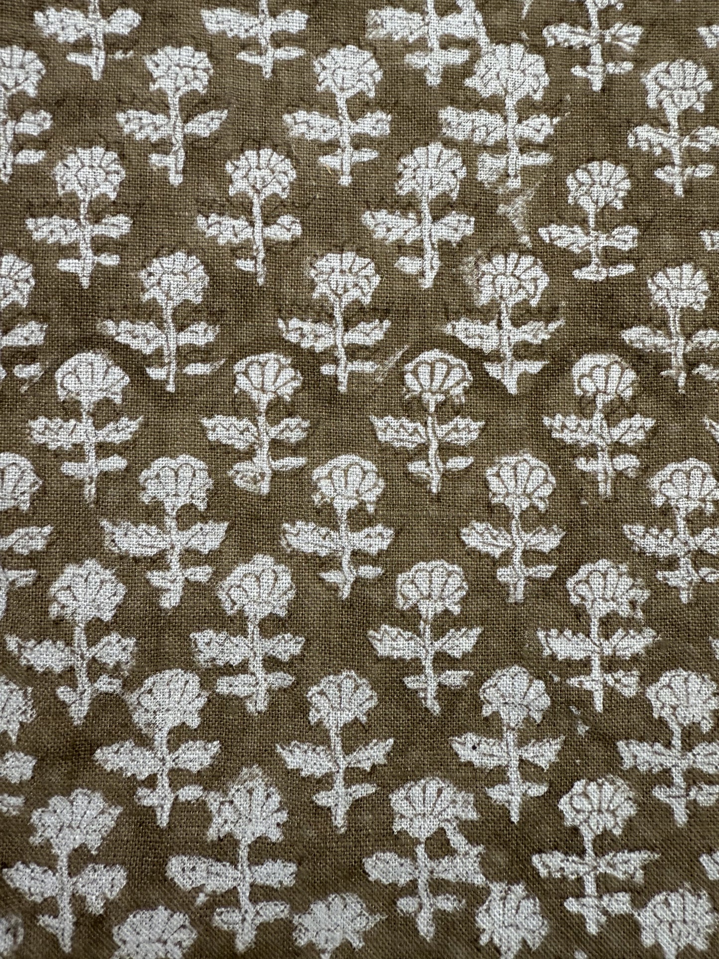 Floral Handloom Linen for Upholstery