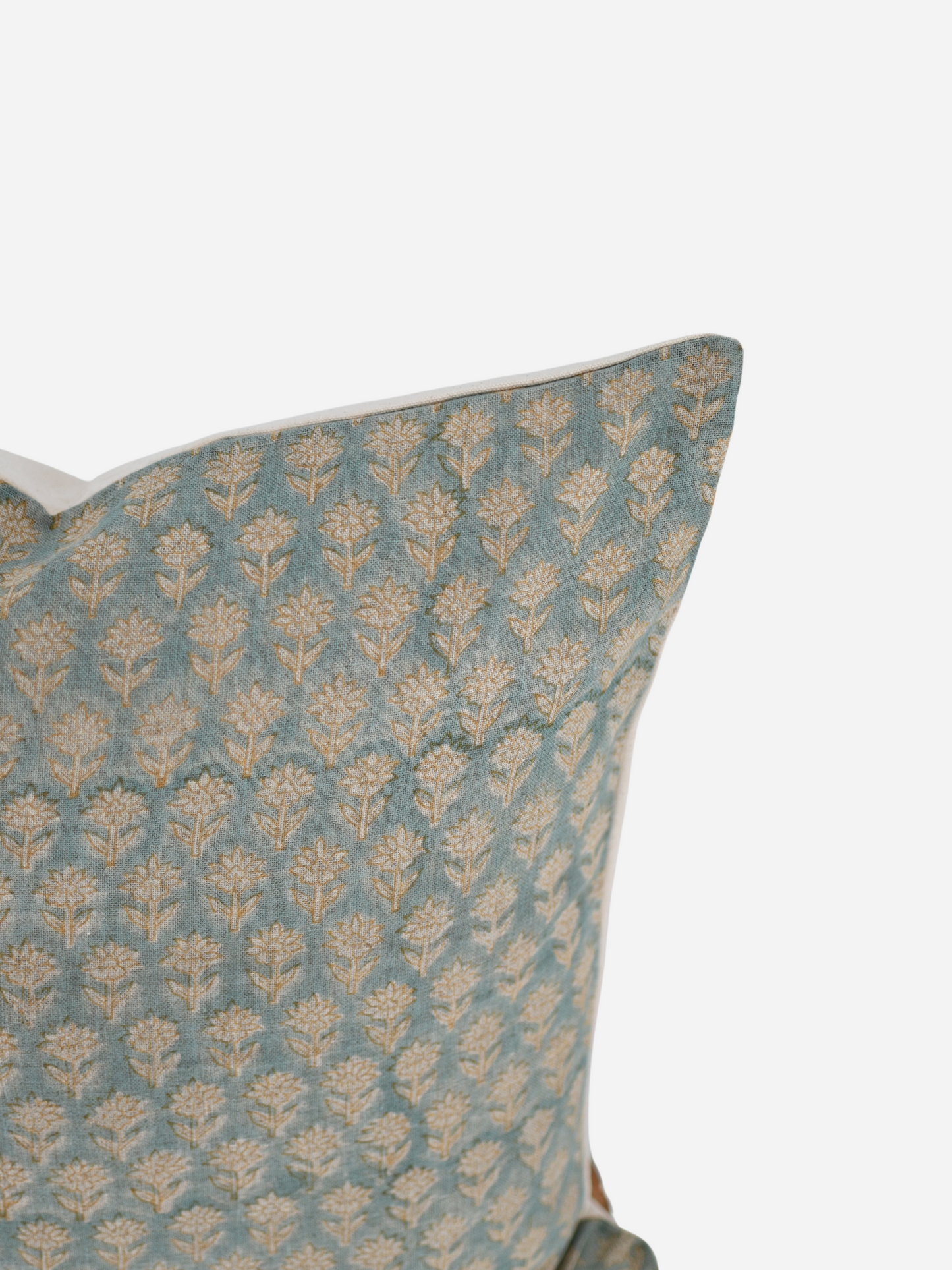 Handmade Harlowe Block Print Pillow