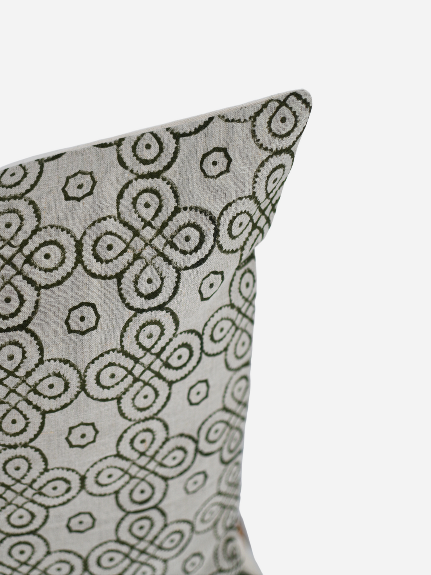 Handmade Lauren Block Print Pillow