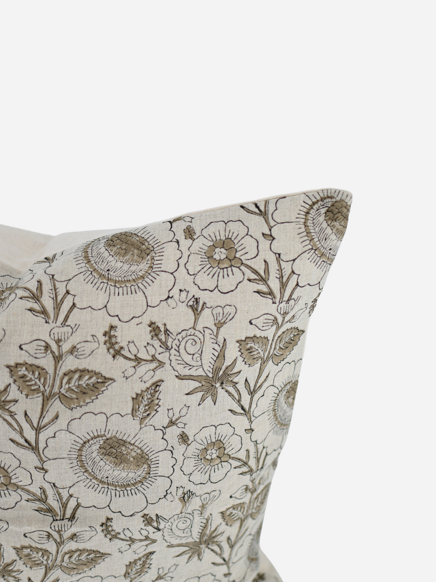 Handmade Marlene Block Print Pillow