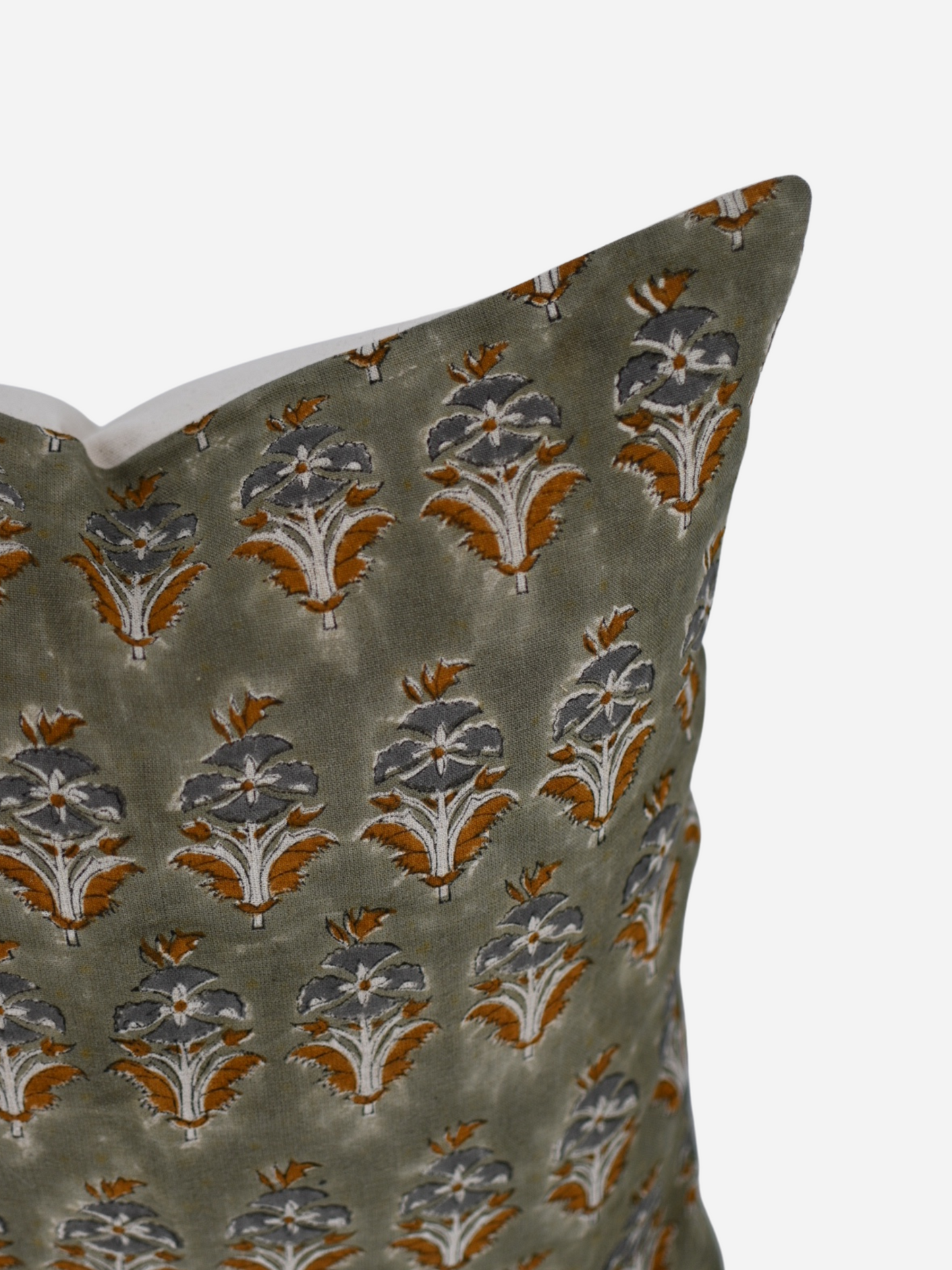 Hannah Block Print Pillow Cover - Side