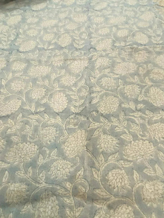 Indian Block Print, indian cotton, Hand stamped printing, by the yard, Indian Fabric, Peace Block Print Fabric, sewing and quilting fabric - Maple Village Lane