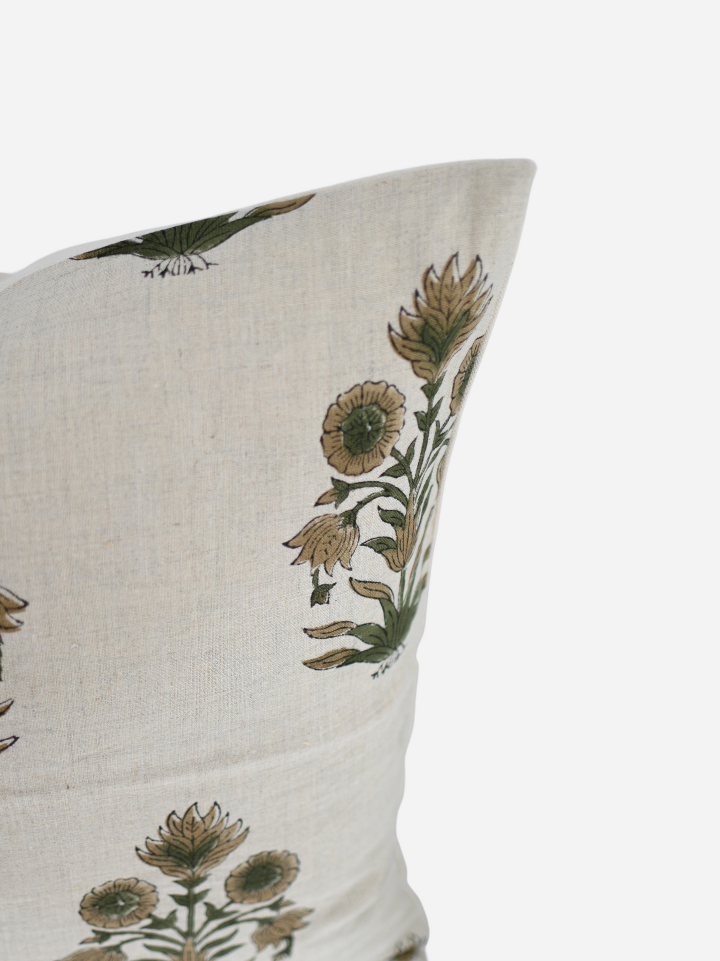 Marigold Block Print Pillow Cover