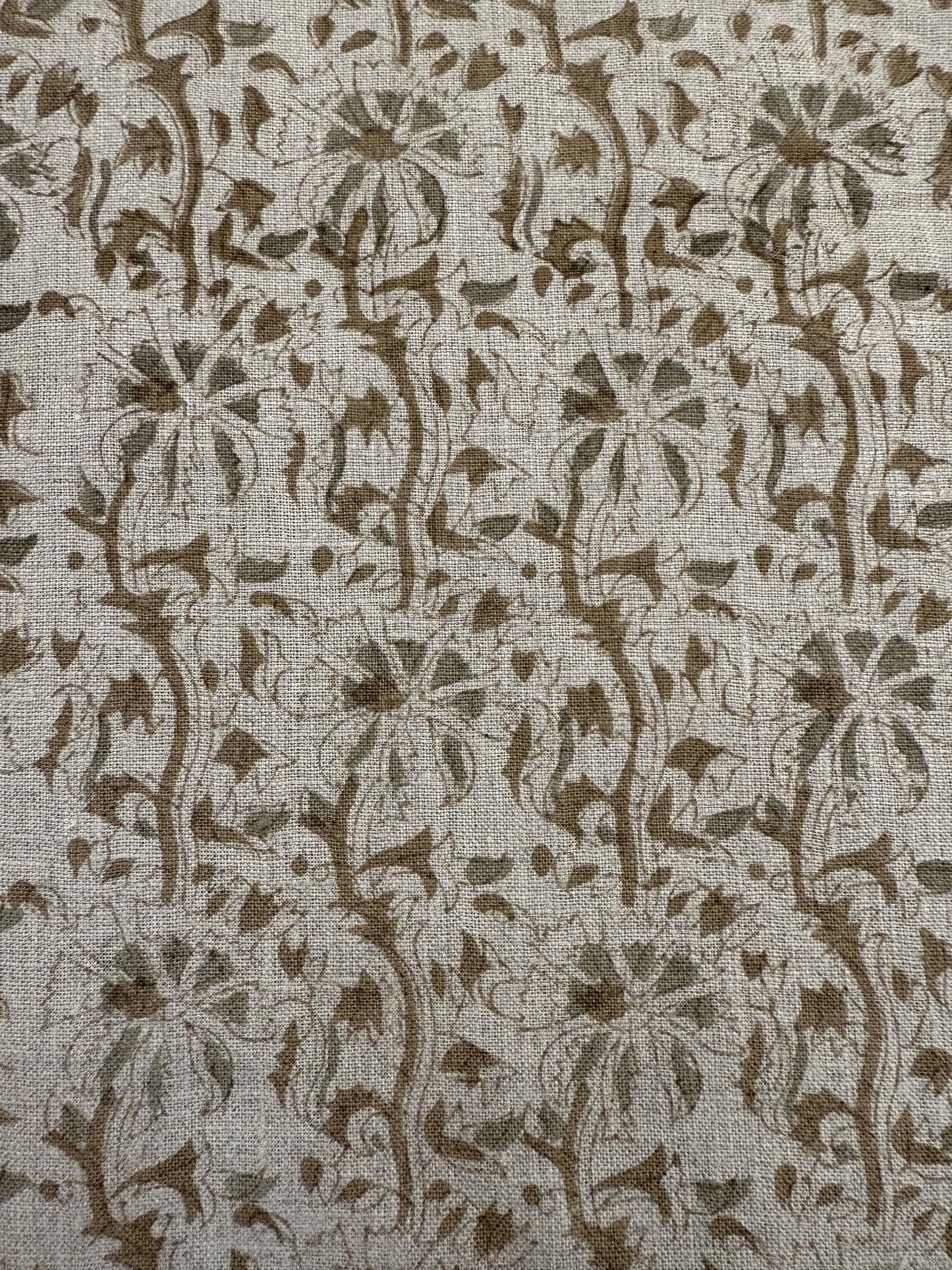 Block Print Handloom Linen Fabric Upholstery Fabric, Pillow Cover Fabric, Curtains ,Craft Use Fabric