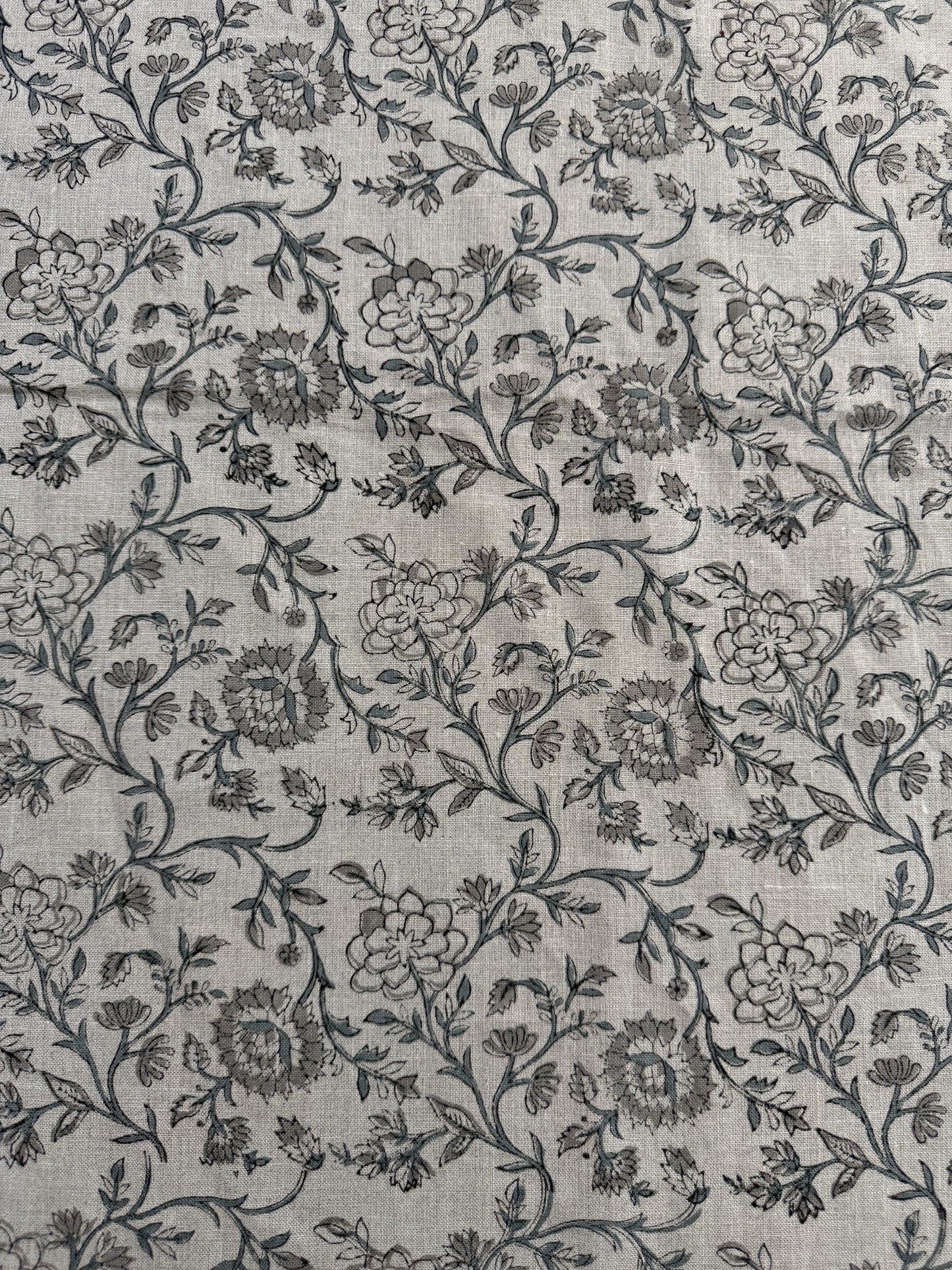 Lila Hand Block Printed Linen