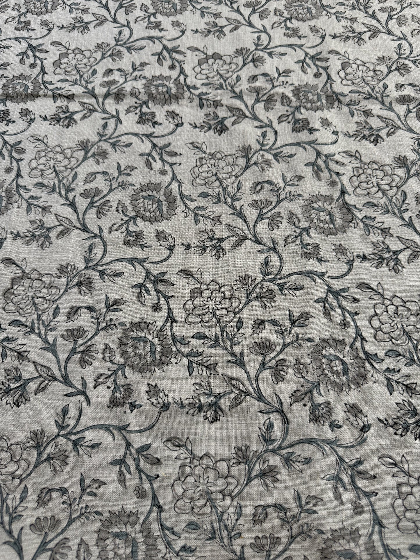 Lila Hand Block Printed Linen