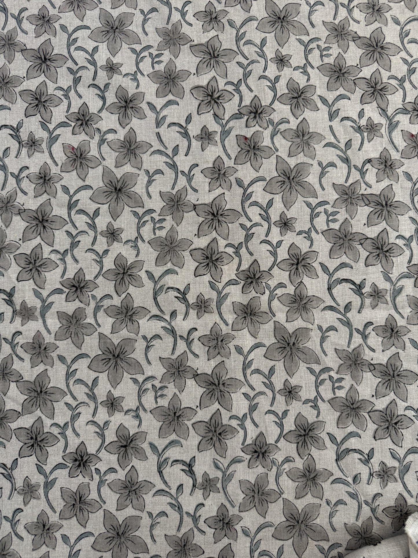 Block Print Handloom Linen Fabric Upholstery Fabric, Pillow Cover Fabric, Curtains ,Craft Use Fabric