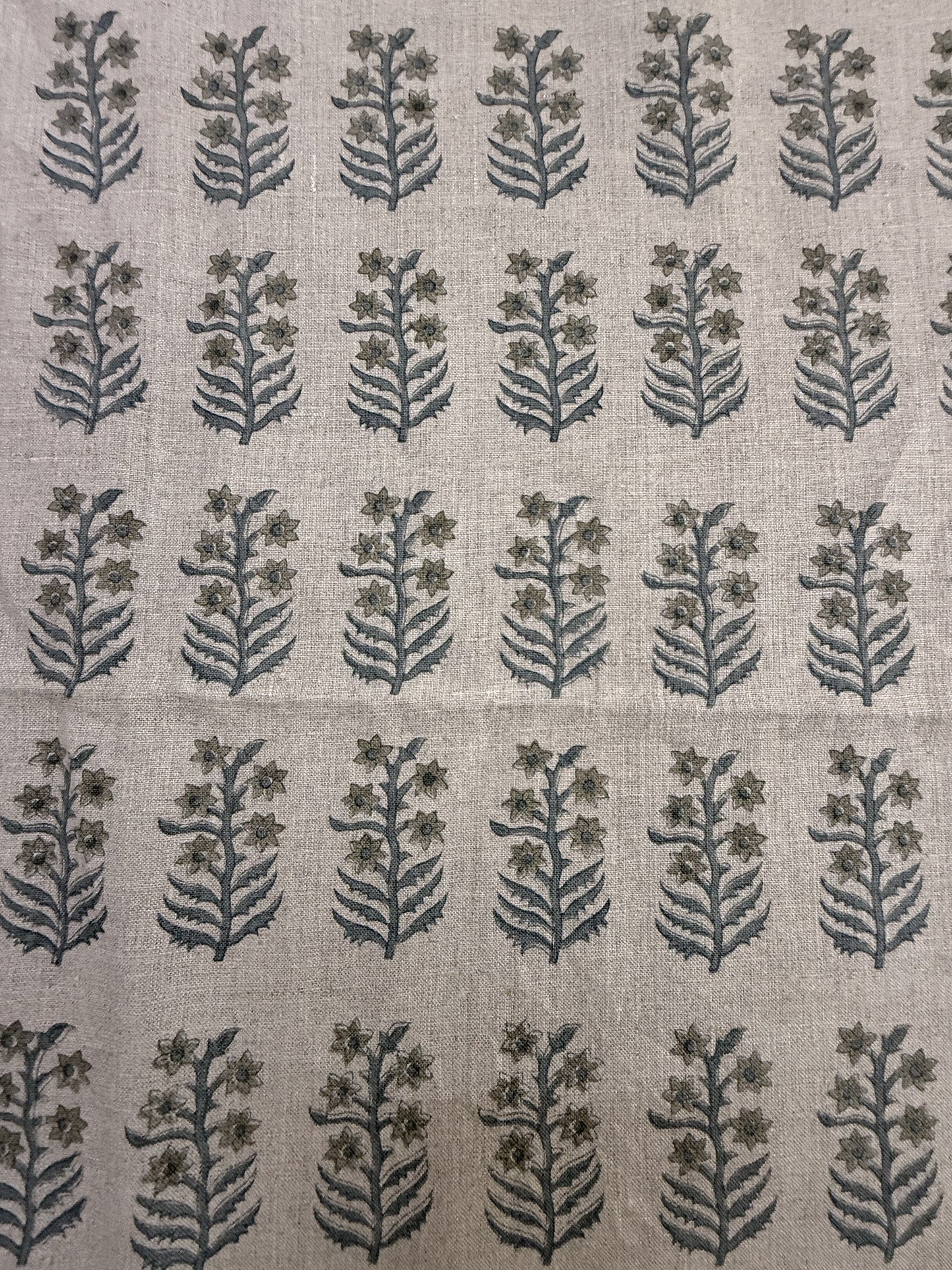 Sylvie Hand Block Printed Linen