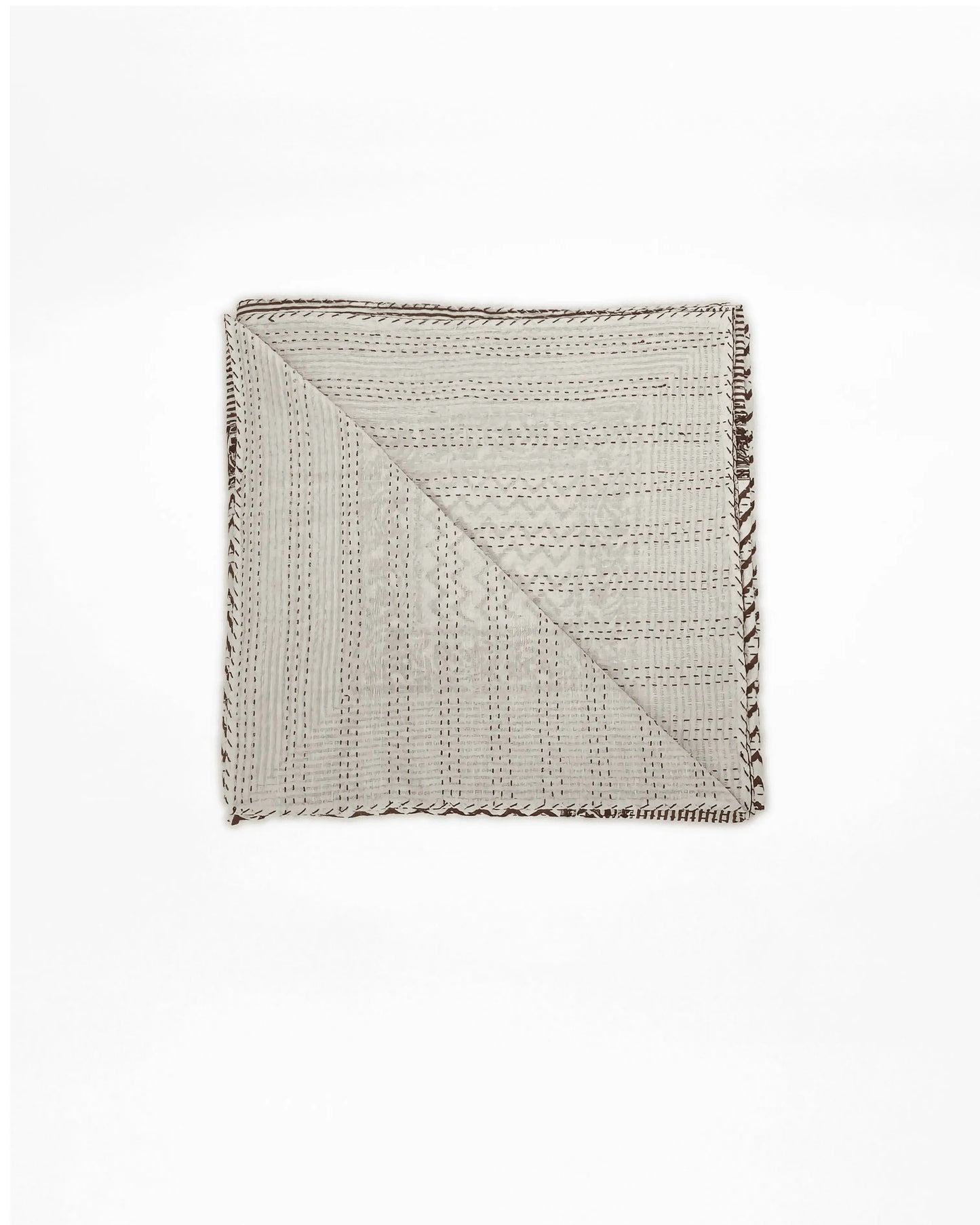 Nicole Hand Stitched Reversible Kantha Quilt - Maple Village Lane