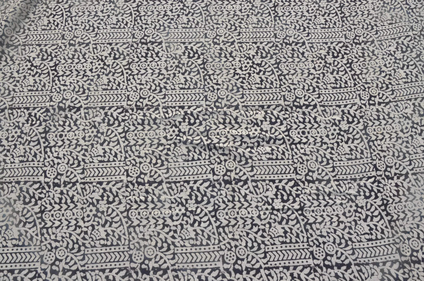 Indian Cotton Block Print Fabric by the Yard -Sewing and Quilting Fabric - Maple Village Lane