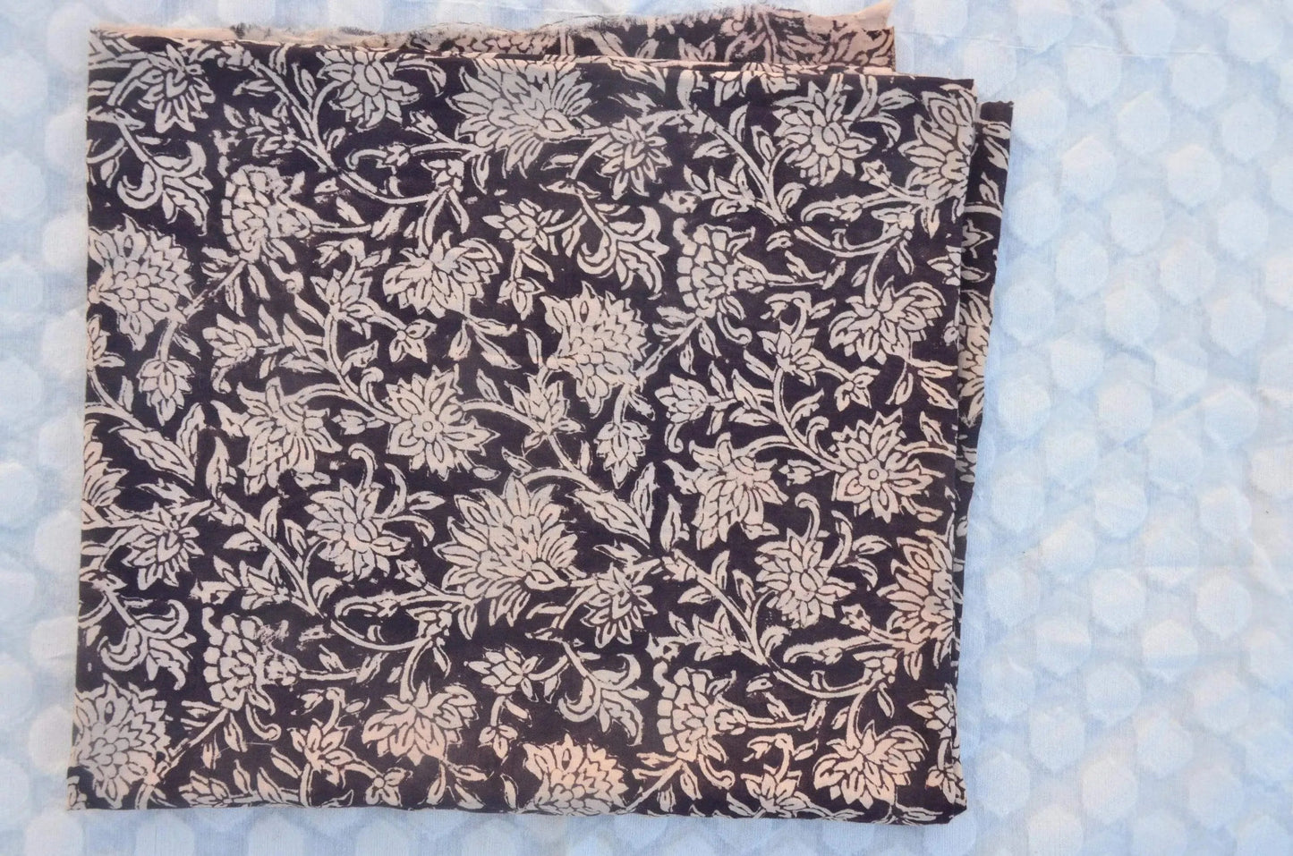 Indian Cotton Block Print Fabric by the Yard -Sewing and Quilting Fabric - Maple Village Lane