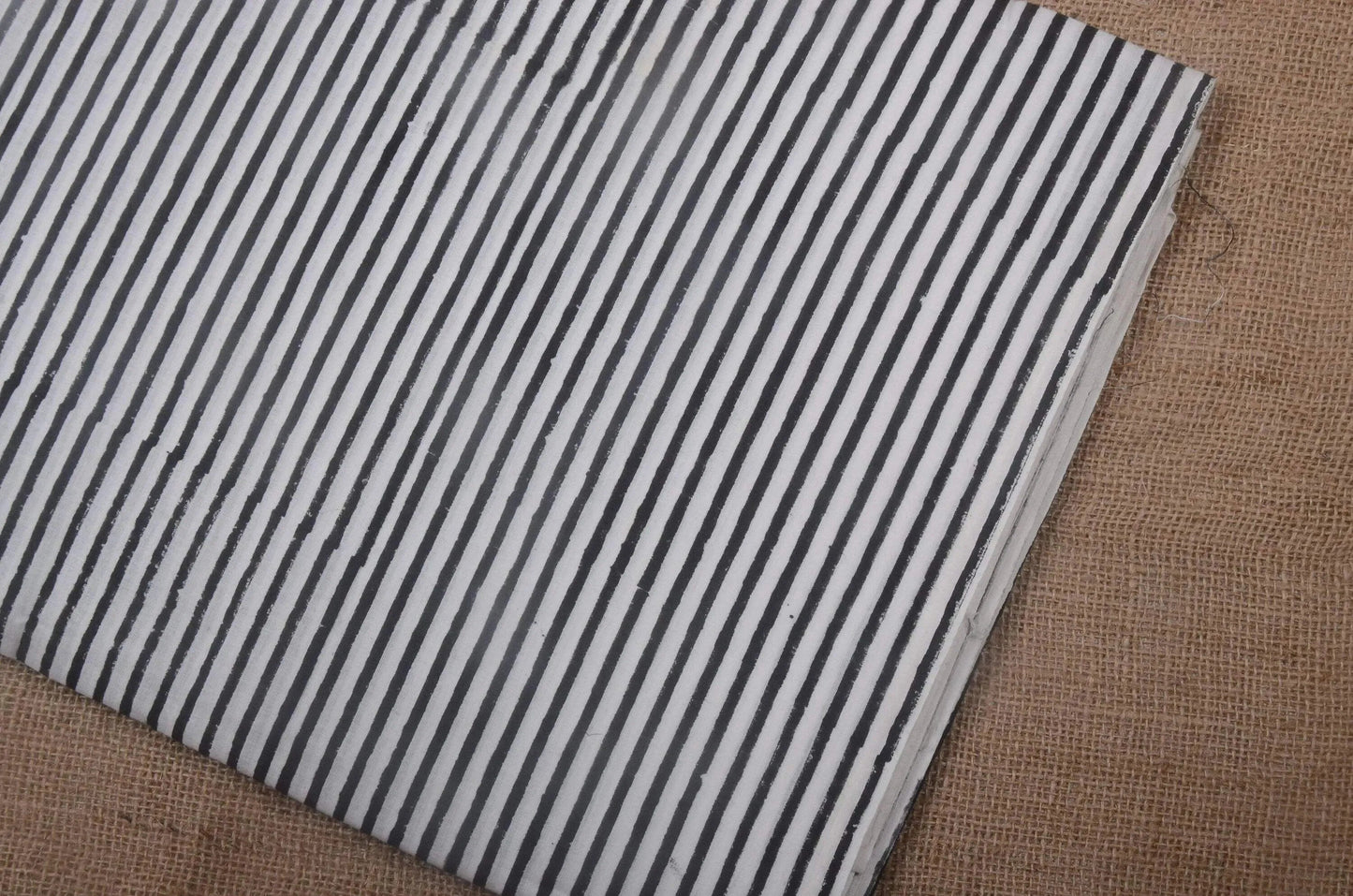 Multicolour Strips indian cotton, Hand stamped printing, by the yard, Indian Fabric, Peace Block Print Fabric, sewing and quilting fabric - Maple Village Lane