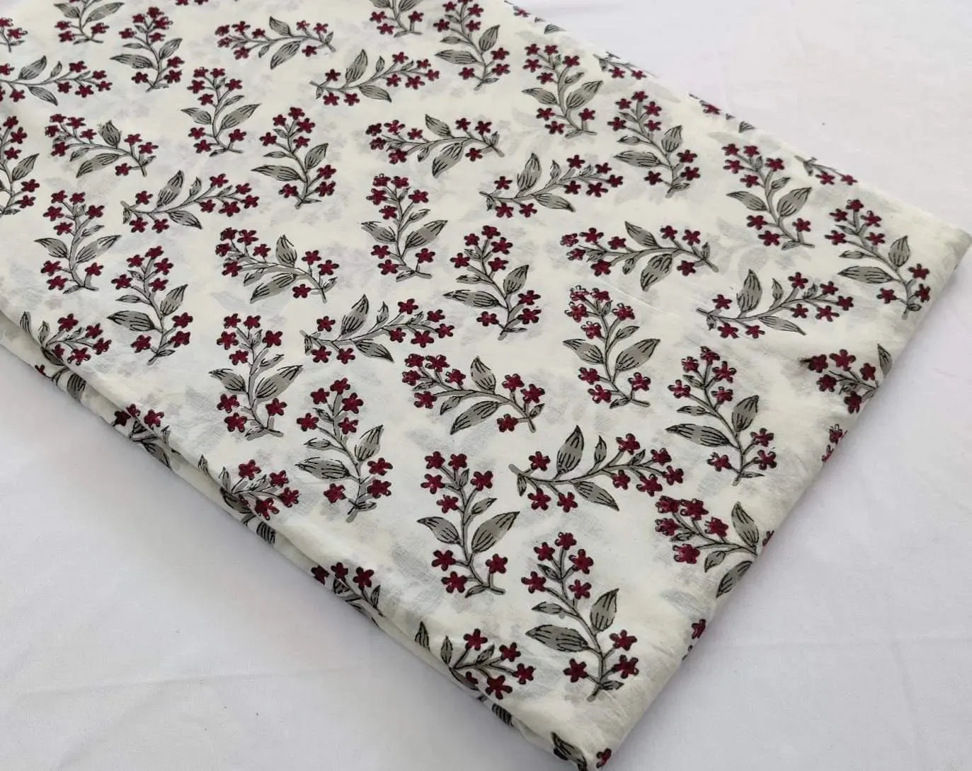 Cotton fabric, Fabric by yard, Hand printed fabric, Block Print Fabric, Indian Fabric
