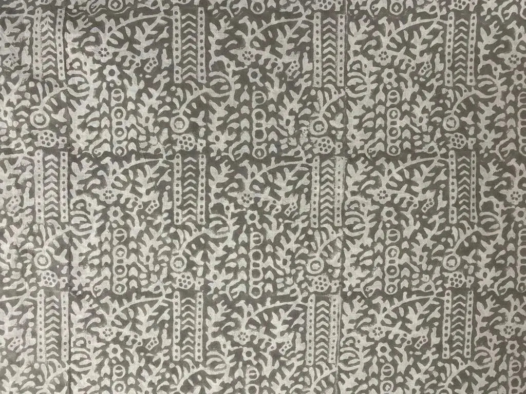 Indian Cotton Block Print Fabric by the Yard -Sewing and Quilting Fabric - Maple Village Lane