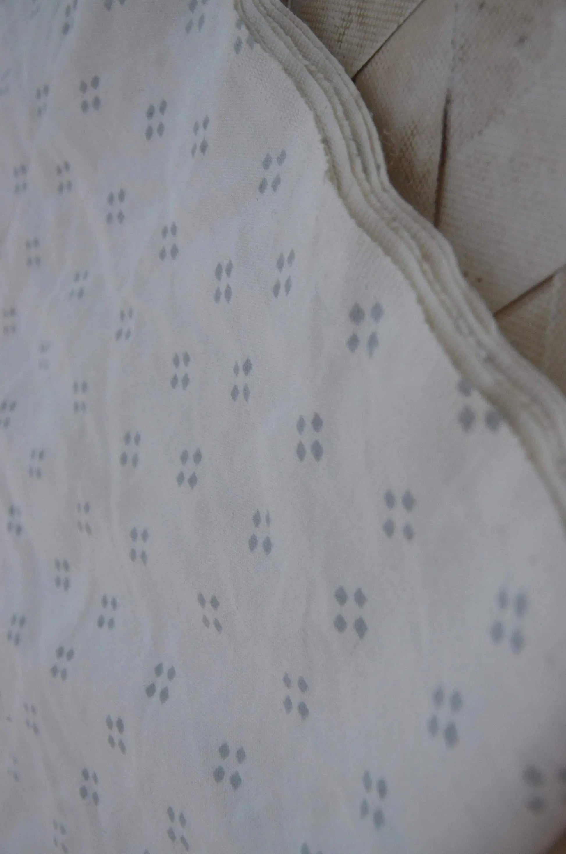 Block Print Cotton Dug Fabric Heavy Cotton Fabric - Maple Village Lane