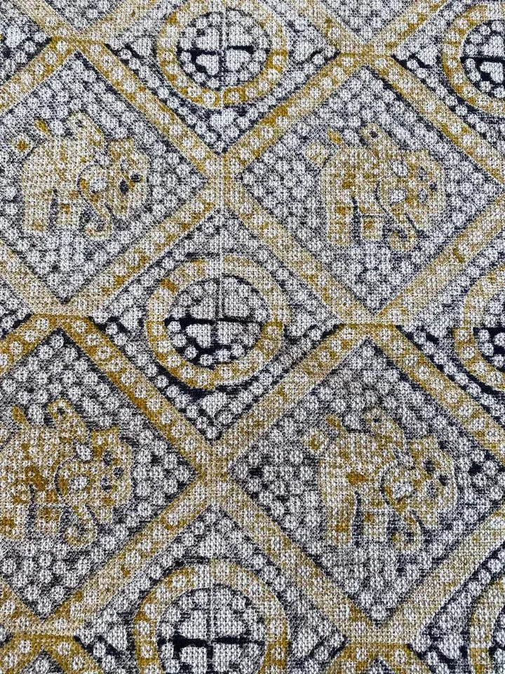 Linen fabric, Fabric by yard, Hand printed fabric, Block Print Fabric, Indian Fabric
