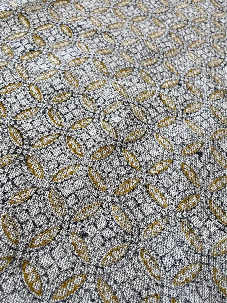 Block Print Handloom Linen Fabric Heavy Linen Fabric ,upholstery Fabric, pillow Cover Fabric, Thick fabric natural linen - Maple Village Lane