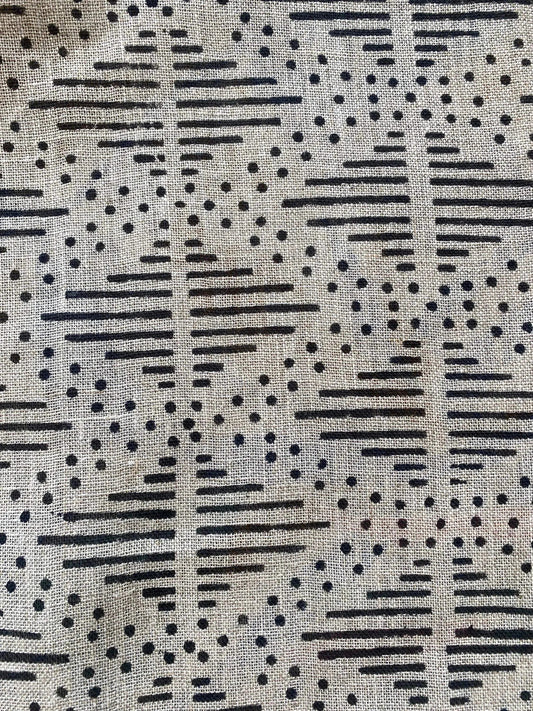 Zig-Zag Hand Block Print Designer Floral Fabric - Maple Village Lane