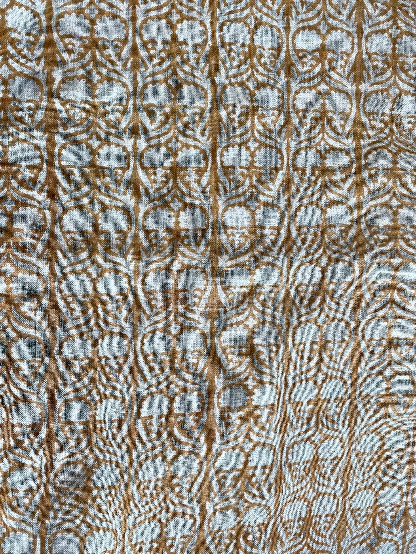 Hema Designer Indian Hand Block Print Linen Fabric - Maple Village Lane