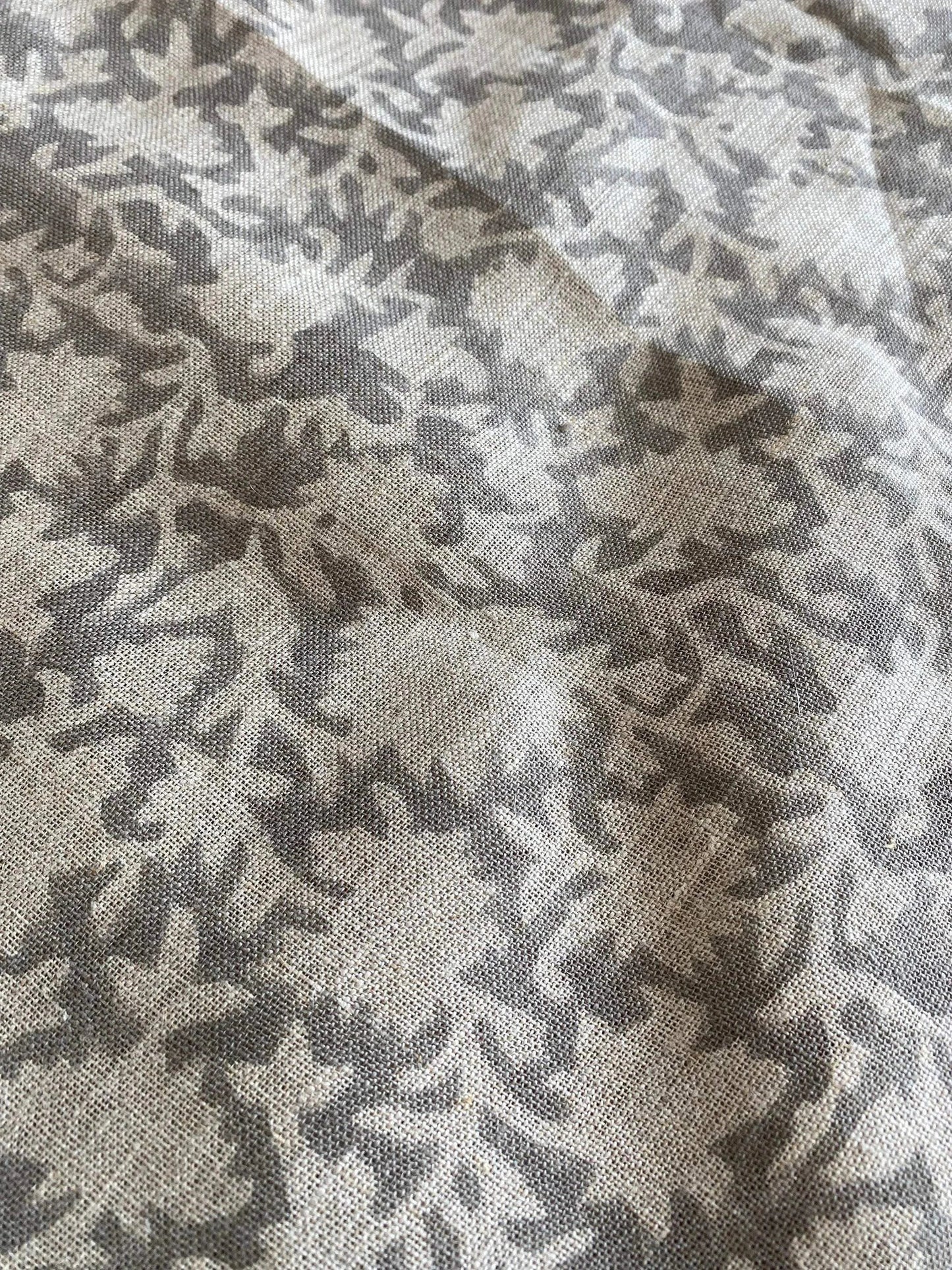 Linen fabric, Fabric by yard, Hand printed fabric, Block Print Fabric, Indian Fabric