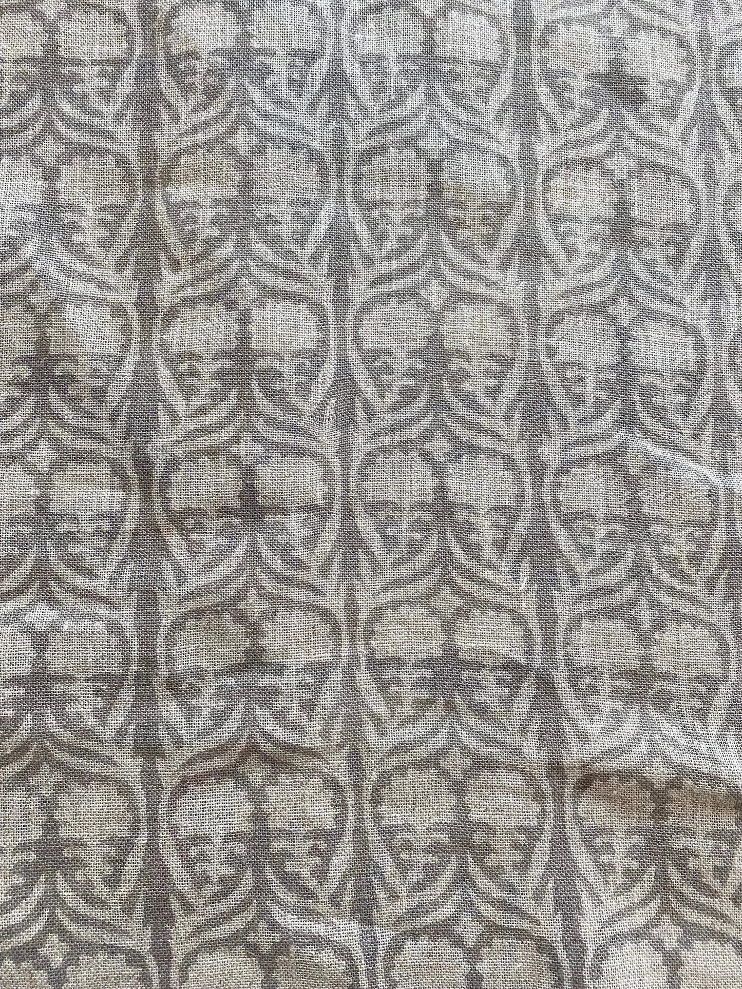 Linen fabric, Fabric by yard, Hand printed fabric, Block Print Fabric, Indian Fabric