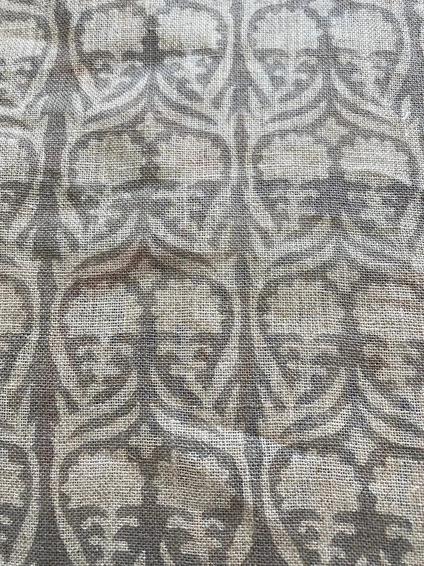 58" inches Indian Hand Block Print Fabric, Indian Linen Fabric, Block Print Fabric, Designer Floral Printing Fabric, Upholstery fabric, - Maple Village Lane