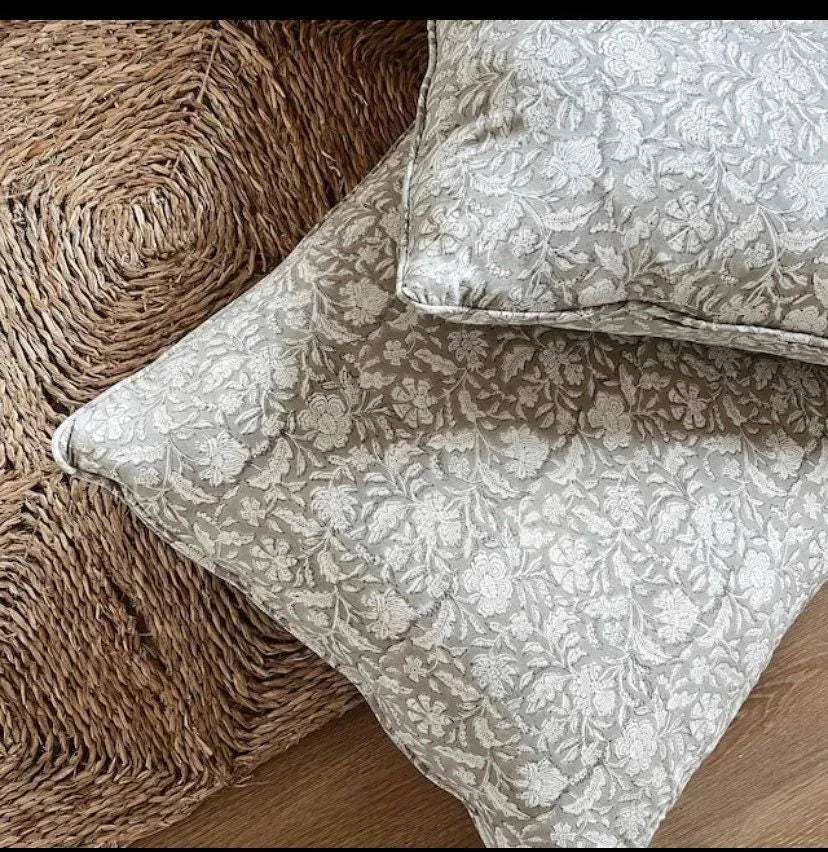 Indian Cotton Block Print Fabric by the Yard -Sewing and Quilting Fabric - Maple Village Lane