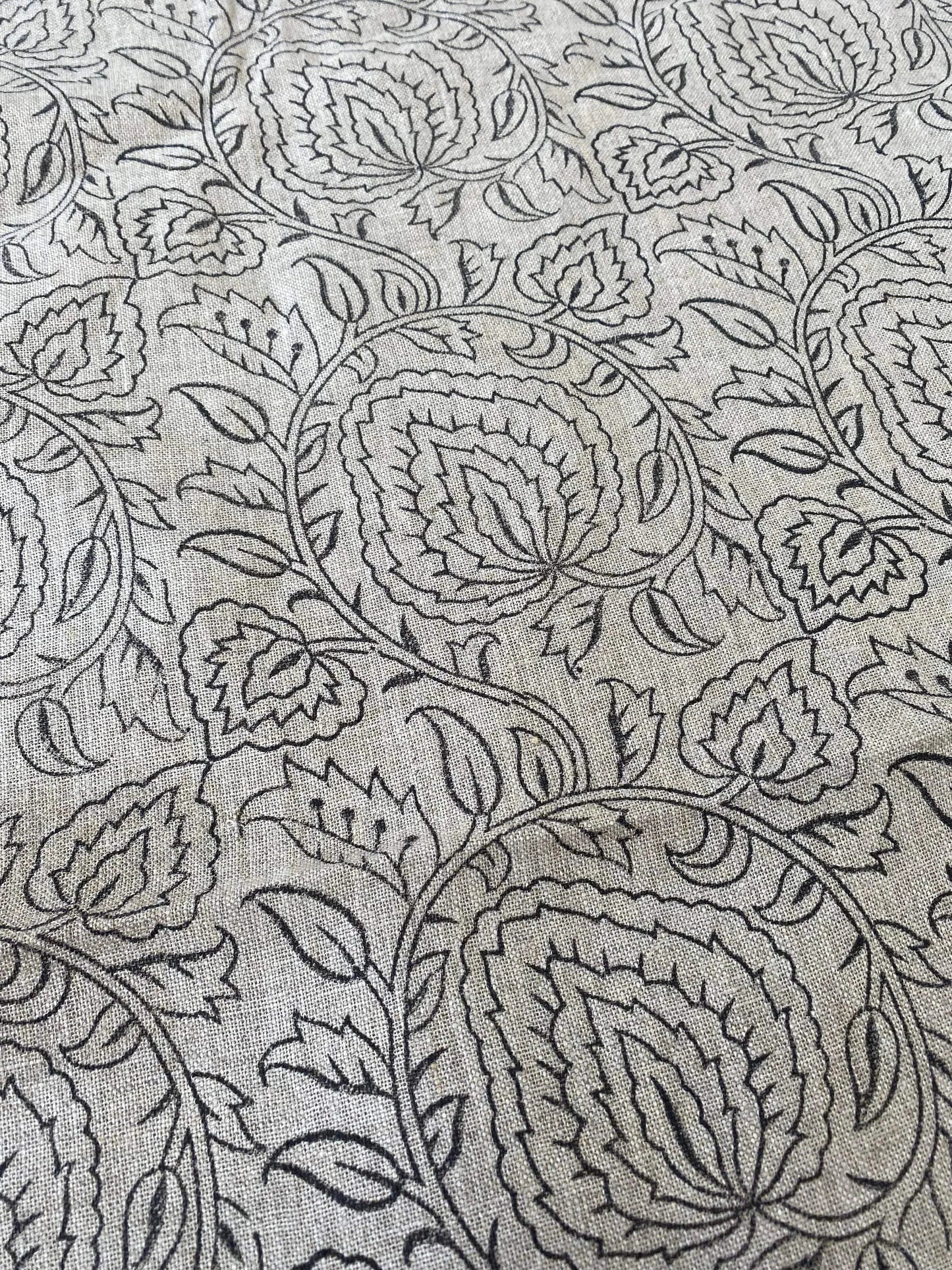 NORA || Indian Hand Block Print Upholstery Fabric - Maple Village Lane