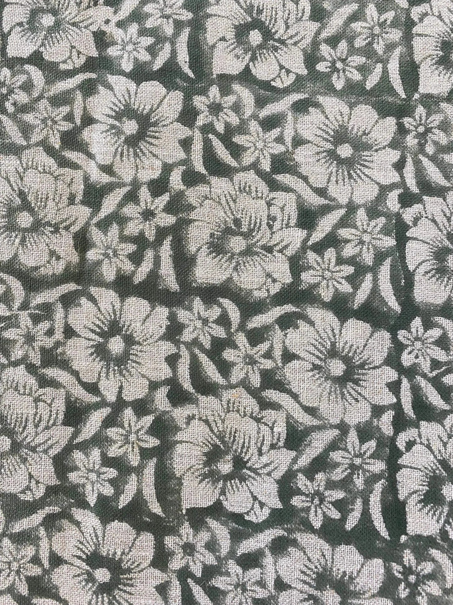 ZAFFRA || Hand Block Print Designer Linen Fabric For Upholstery, Curtains - Maple Village Lane