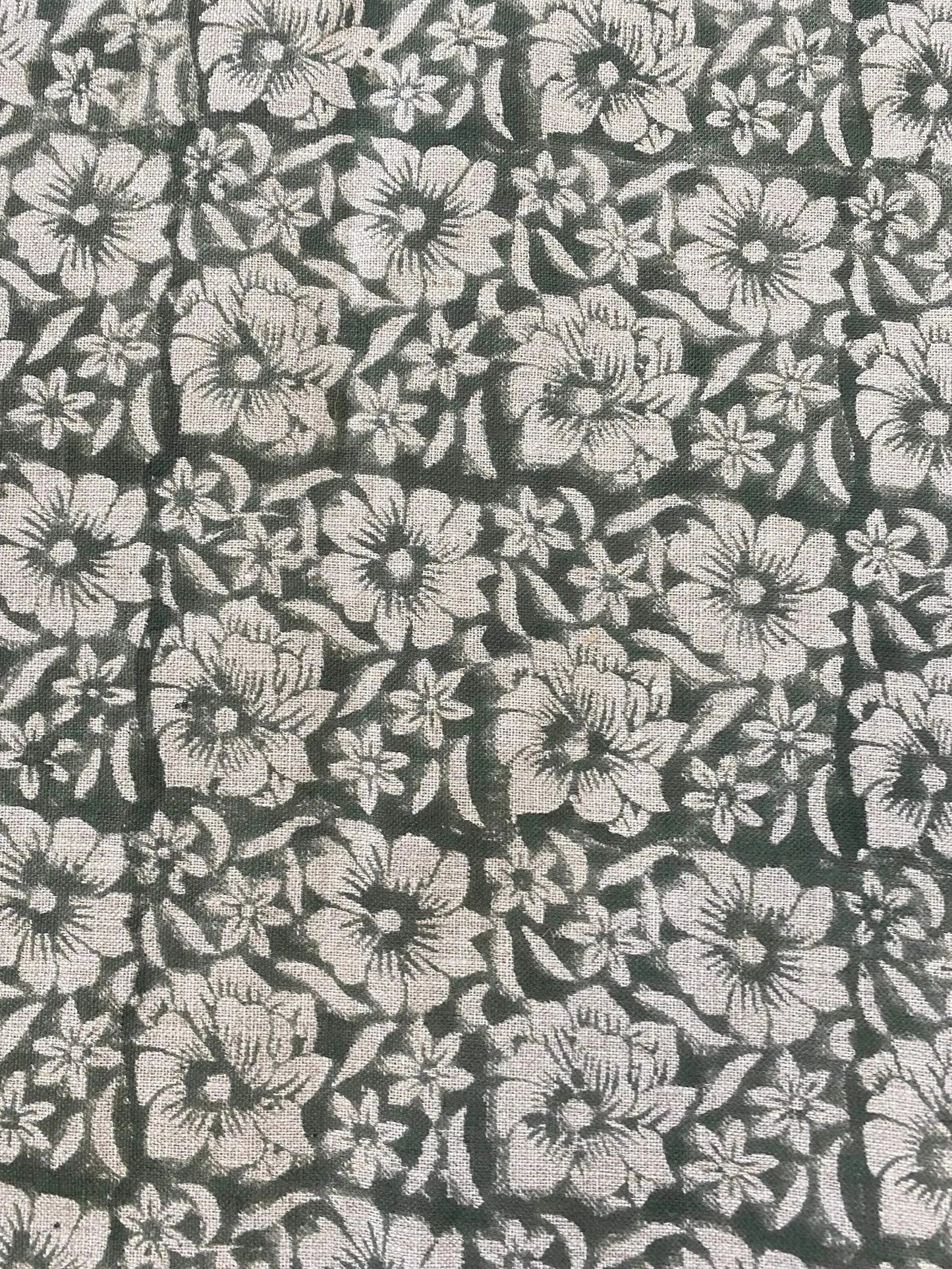 ZAFFRA || Hand Block Print Designer Linen Fabric For Upholstery, Curtains - Maple Village Lane