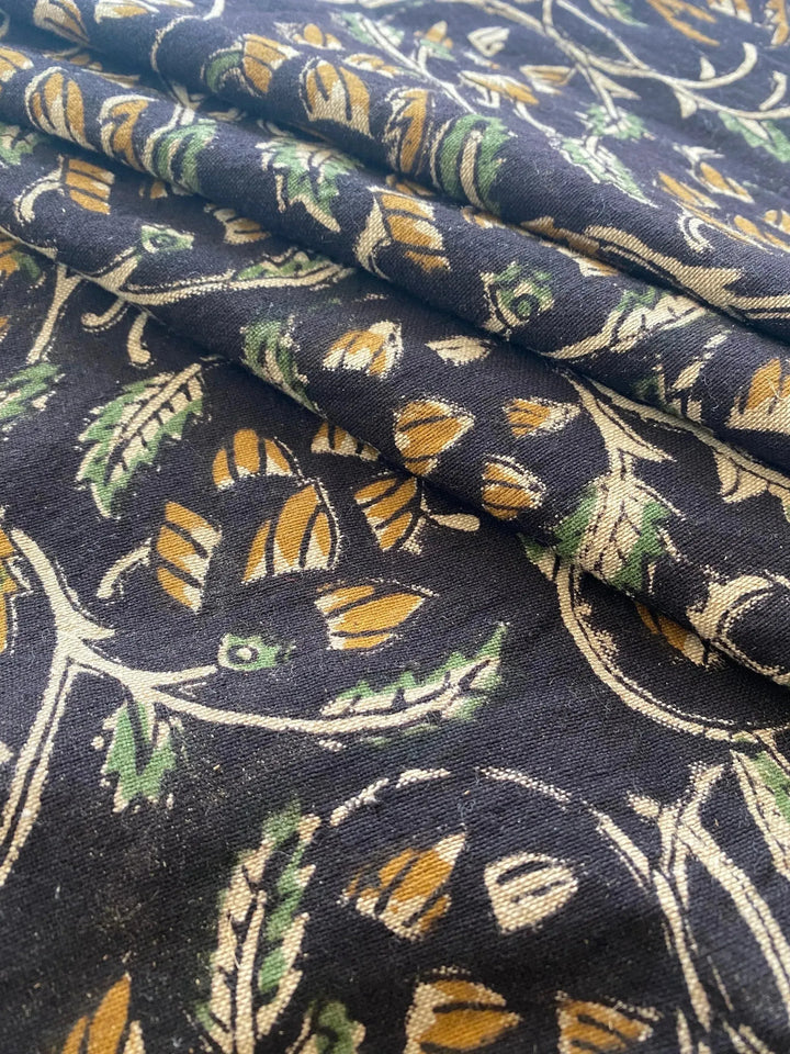 58" inches Indian Hand Block Print Fabric, Indian Linen Fabric, Block Print Fabric, Designer Floral Printing Fabric, Upholstery fabric, - Maple Village Lane