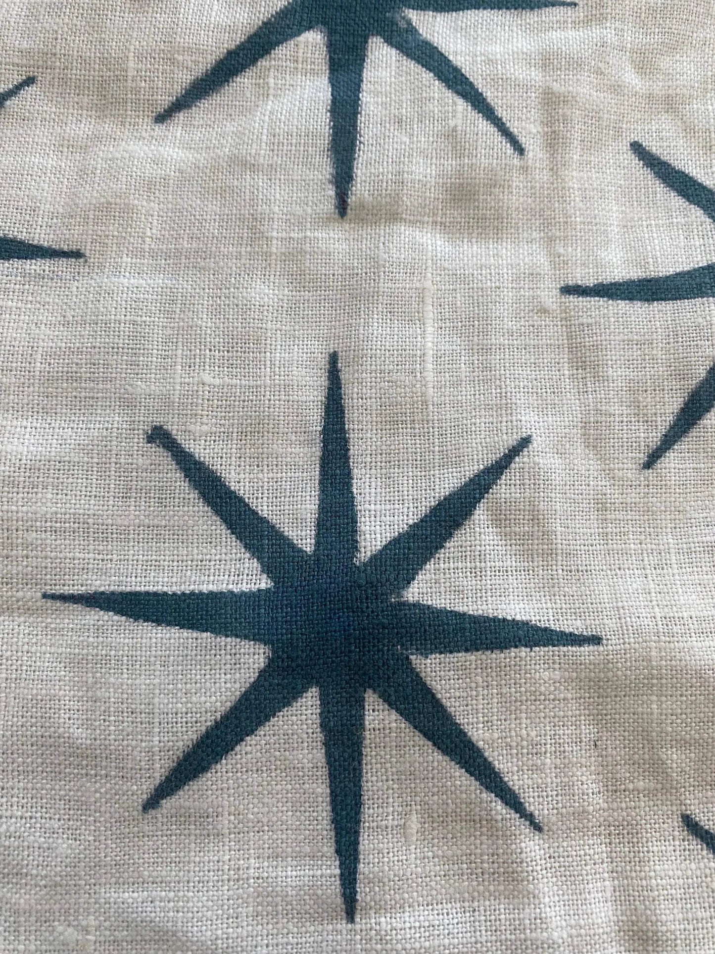 STAR || Indian Hand Block Print Fabric, Indian Linen Fabric, Block Print Fabric, Designer Floral Printing Fabric, Upholstery fabric, - Maple Village Lane