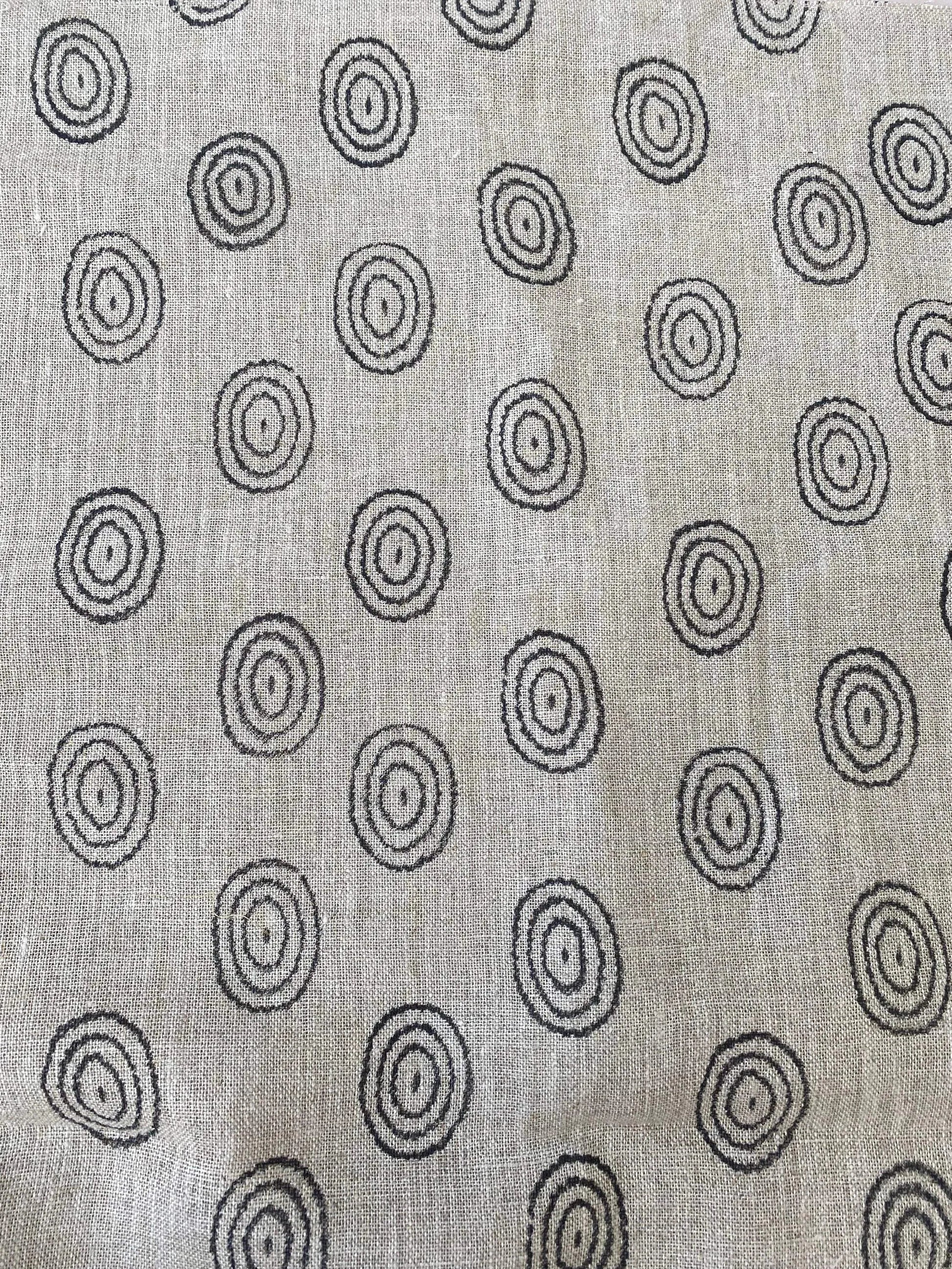 EGG || Indian Hand Block Print Fabric, Indian Linen Fabric, Block Print Fabric, Designer Floral Printing Fabric, Upholstery fabric| Pillow - Maple Village Lane