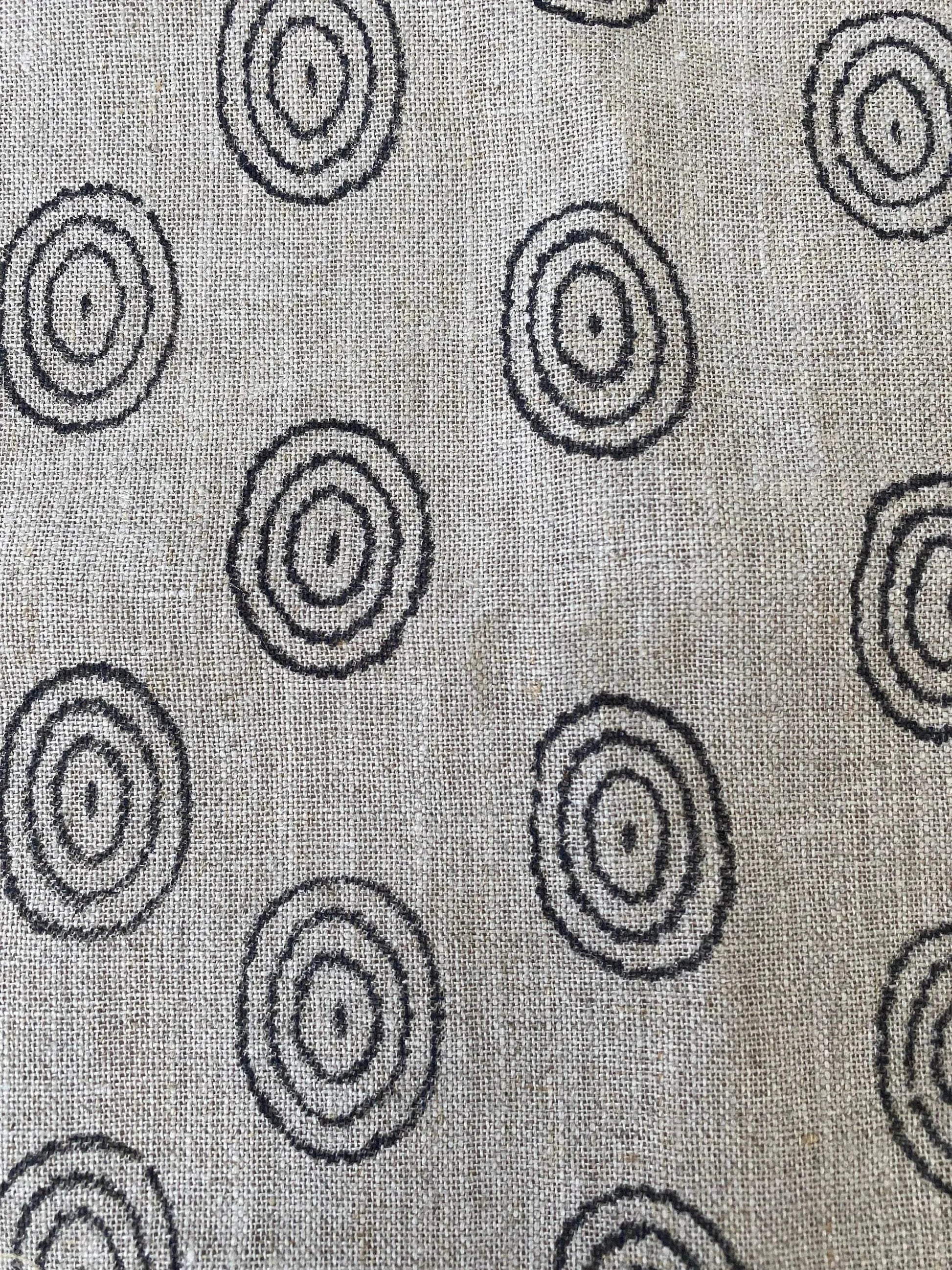 EGG || Indian Hand Block Print Fabric, Indian Linen Fabric, Block Print Fabric, Designer Floral Printing Fabric, Upholstery fabric| Pillow - Maple Village Lane