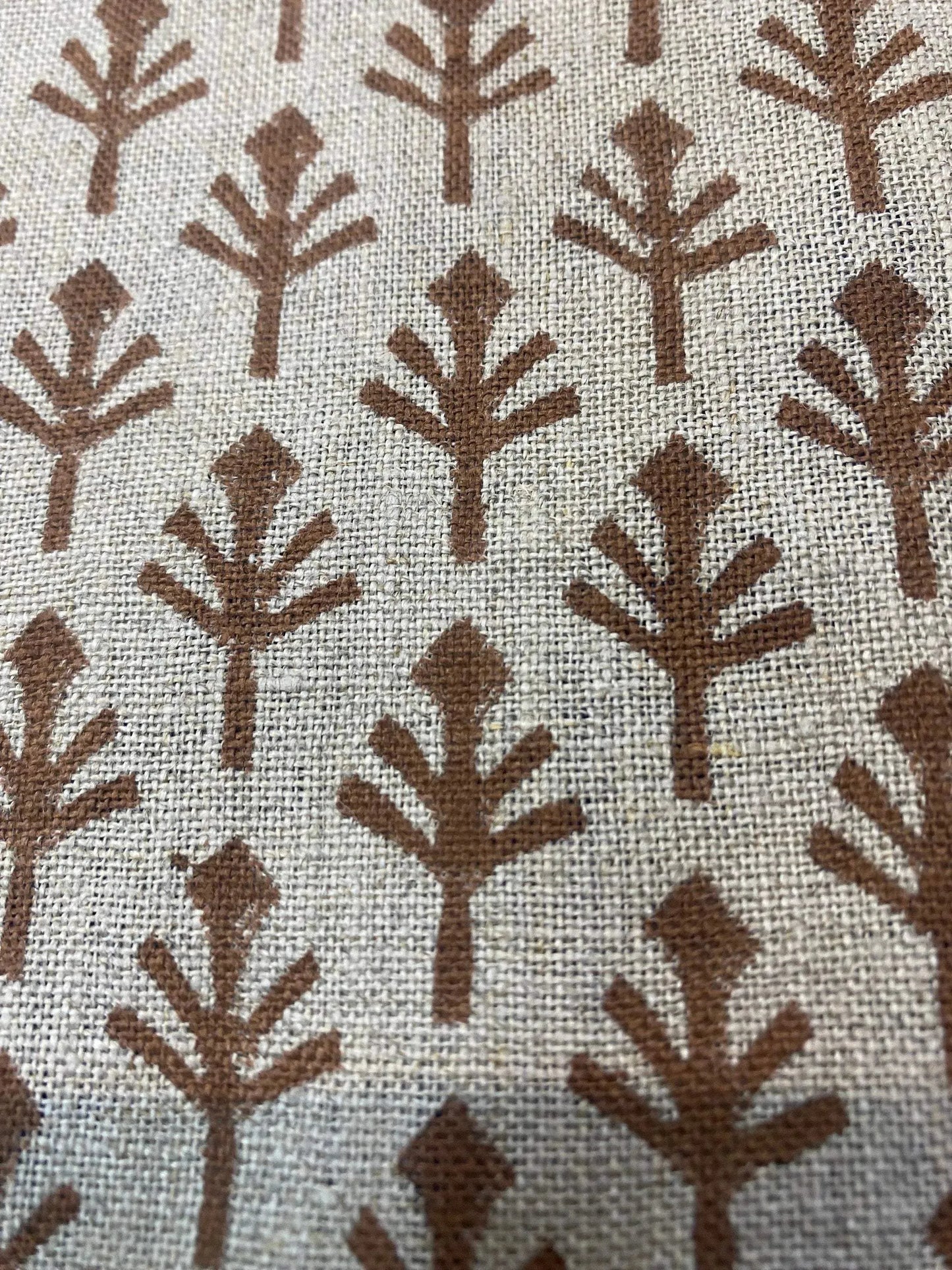 58" inches Indian Hand Block Print Fabric, Indian Linen Fabric, Block Print Fabric, Designer Floral Printing Fabric, Upholstery fabric, - Maple Village Lane